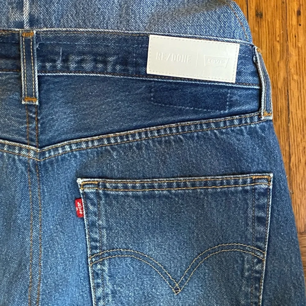 NWT RE/DONE Levi’s 90’s Inspired Overall Jeans - Size 27 - Picture 7 of 9
